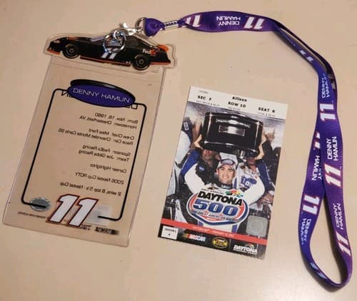 2007 NASCAR Daytona 500 Ticket Stub w Lanyard Sun Feb 18, 2007 Kevin Harvick win