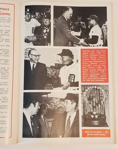 1969 MLB Detroit Tigers Official Scorebook at Tiger Stadium. Unscored v Balt - Thumbnail 4