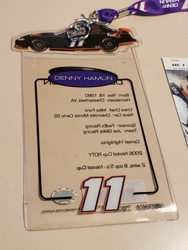 2007 NASCAR Daytona 500 Ticket Stub w Lanyard Sun Feb 18, 2007 Kevin Harvick win - Thumbnail 8