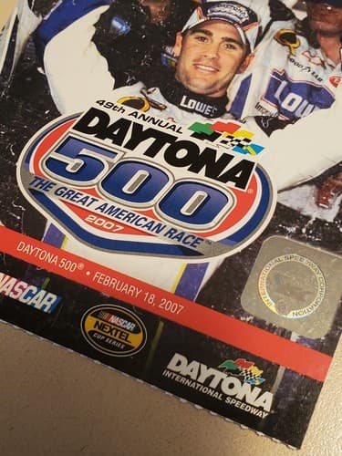 2007 NASCAR Daytona 500 Ticket Stub w Lanyard Sun Feb 18, 2007 Kevin Harvick win - Thumbnail 7