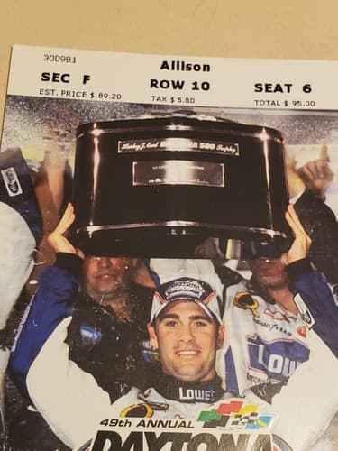 2007 NASCAR Daytona 500 Ticket Stub w Lanyard Sun Feb 18, 2007 Kevin Harvick win - Thumbnail 6