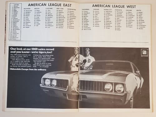 1969 MLB Detroit Tigers Official Scorebook at Tiger Stadium. Unscored v Balt - Thumbnail 10