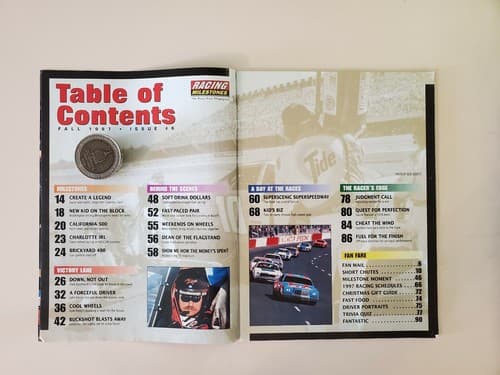 NASCAR - Racing Milestones Magazine, Fall 1997. Dale Earnhardt. EX/NM condition. - Thumbnail 3