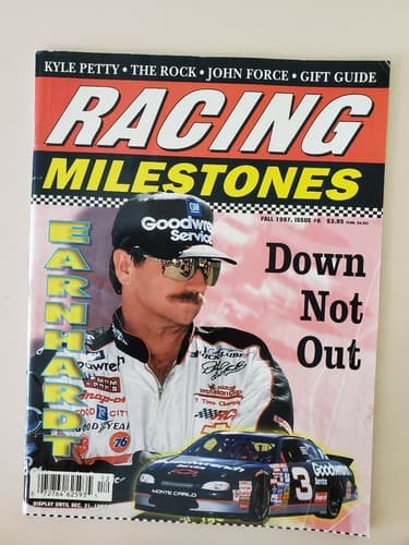 NASCAR - Racing Milestones Magazine, Fall 1997. Dale Earnhardt. EX/NM condition.
