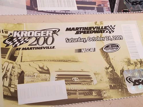 2009 NASCAR Tums 500 at Martinsville Ticket Stubs ×2 + Kroger 200 tixs ×2 + Lany - Thumbnail 10