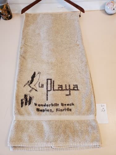 Vtg Lux Hotel Robe & Towel LA PLAYA BEACH RESORT VANDERBILT BEACH NAPLES FLORIDA - Thumbnail 3