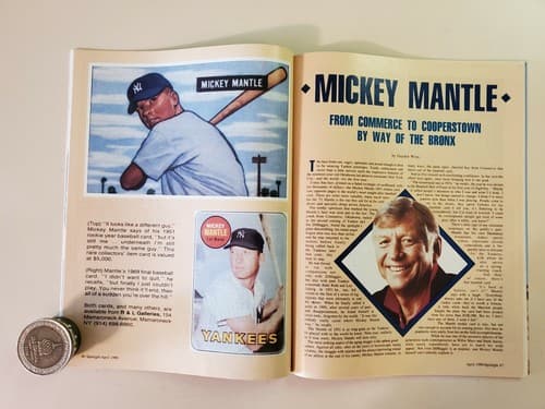 Spotlight Magazine, April 1990. Mickey Mantle, New York Yankees. NM/MINT cond. - Thumbnail 6
