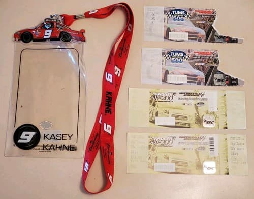 2009 NASCAR Tums 500 at Martinsville Ticket Stubs ×2 + Kroger 200 tixs ×2 + Lany