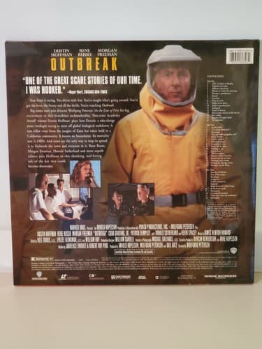 Laserdisc Movie - Outbreak - Dustin Hoffman - TWO DISCS. Used, excellent cond - Thumbnail 2