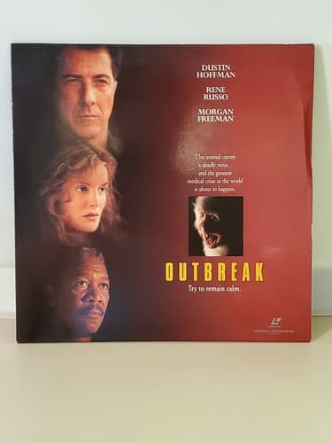 Laserdisc Movie - Outbreak - Dustin Hoffman - TWO DISCS. Used, excellent cond - Image 1