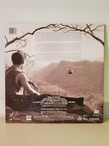 Laserdisc Movie - Platoon - Willem DaFoe - TWO DISCS. Used, excellent condition - Thumbnail 2