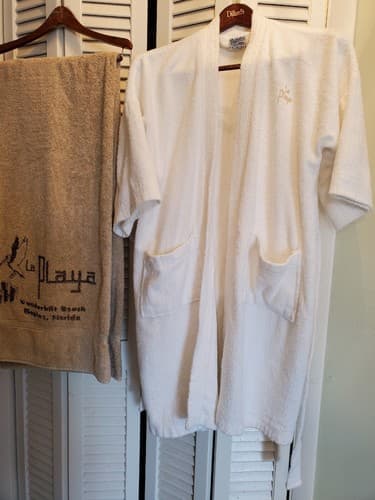 Vtg Lux Hotel Robe & Towel LA PLAYA BEACH RESORT VANDERBILT BEACH NAPLES FLORIDA - Thumbnail 11