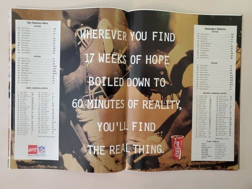 NFL Program - NFL Gameday 1992 Playoffs. Jan 9, 1993, 49ers vs. Redskins. EX/NM - Thumbnail 8