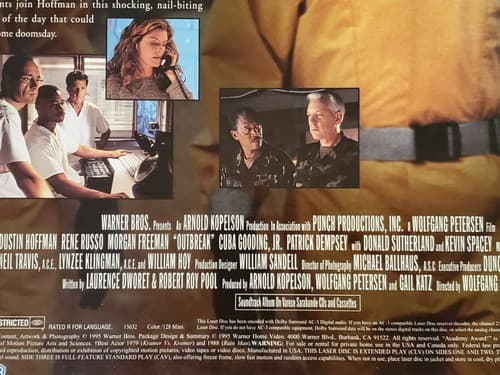 Laserdisc Movie - Outbreak - Dustin Hoffman - TWO DISCS. Used, excellent cond - Thumbnail 8