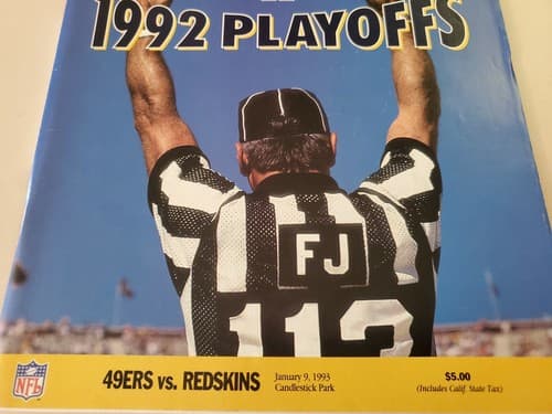 NFL Program - NFL Gameday 1992 Playoffs. Jan 9, 1993, 49ers vs. Redskins. EX/NM - Thumbnail 4