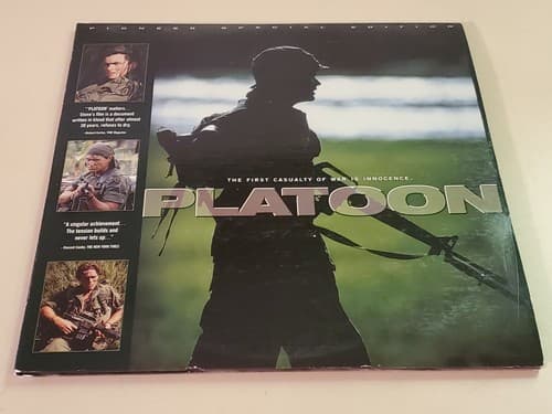 Laserdisc Movie - Platoon - Willem DaFoe - TWO DISCS. Used, excellent condition - Thumbnail 9