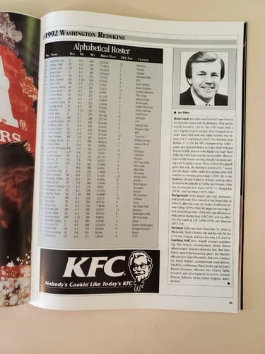 NFL Program - NFL Gameday 1992 Playoffs. Jan 9, 1993, 49ers vs. Redskins. EX/NM - Thumbnail 9