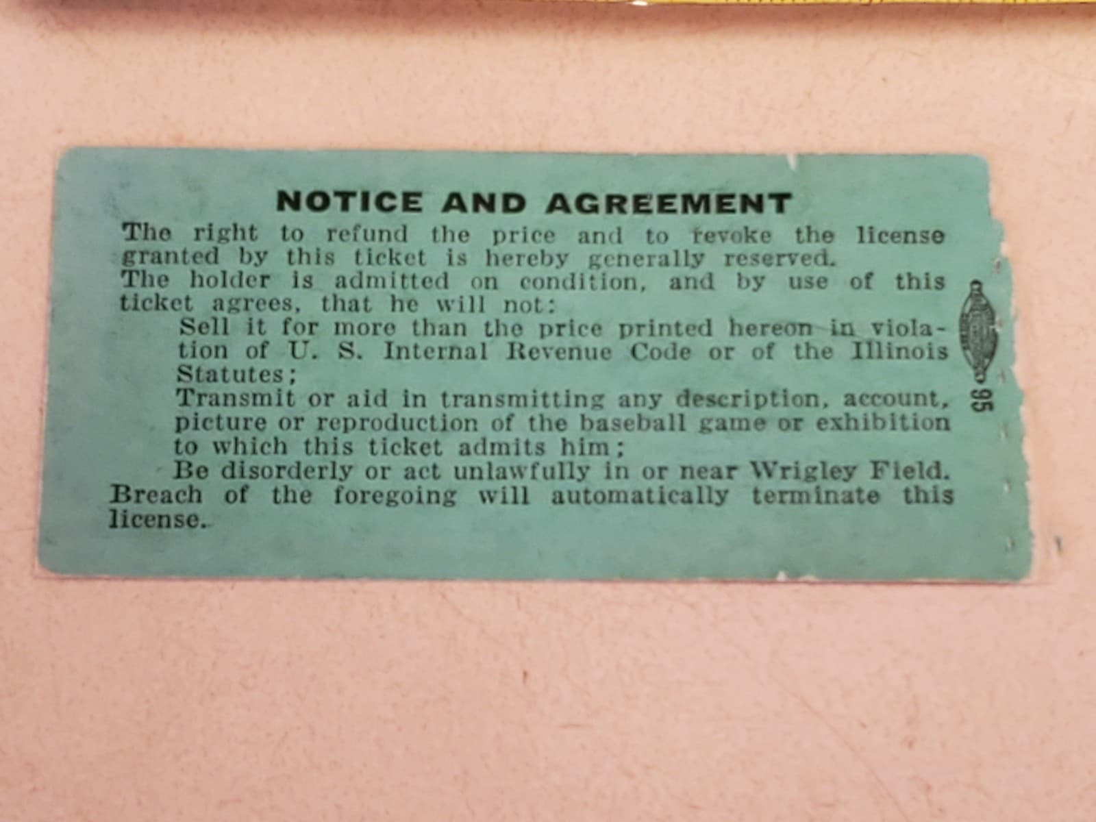 1963 MLB Chicago Cubs Ticket Stub JUL 6 1963 v Philadelphia Phillies (0-6L) - Thumbnail 2