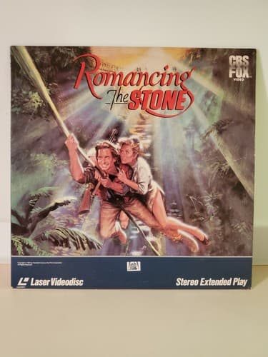 Laserdisc Movie - Romancing The Stone - Michael Douglas. Used, excellent cond