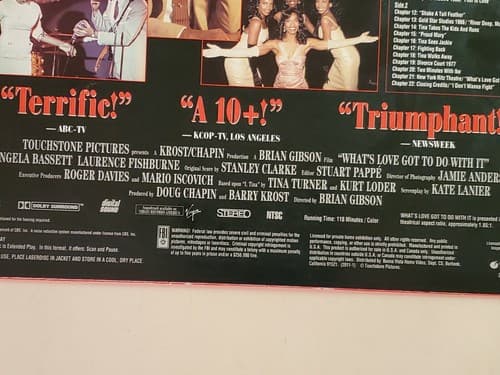 Laserdisc Movie - What's Love Got To Do With It? - Laurence Fishburne. - Thumbnail 9