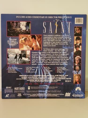 Laserdisc Movie - The Saint - Val Kilmer. Used, excellent condition. - Thumbnail 2
