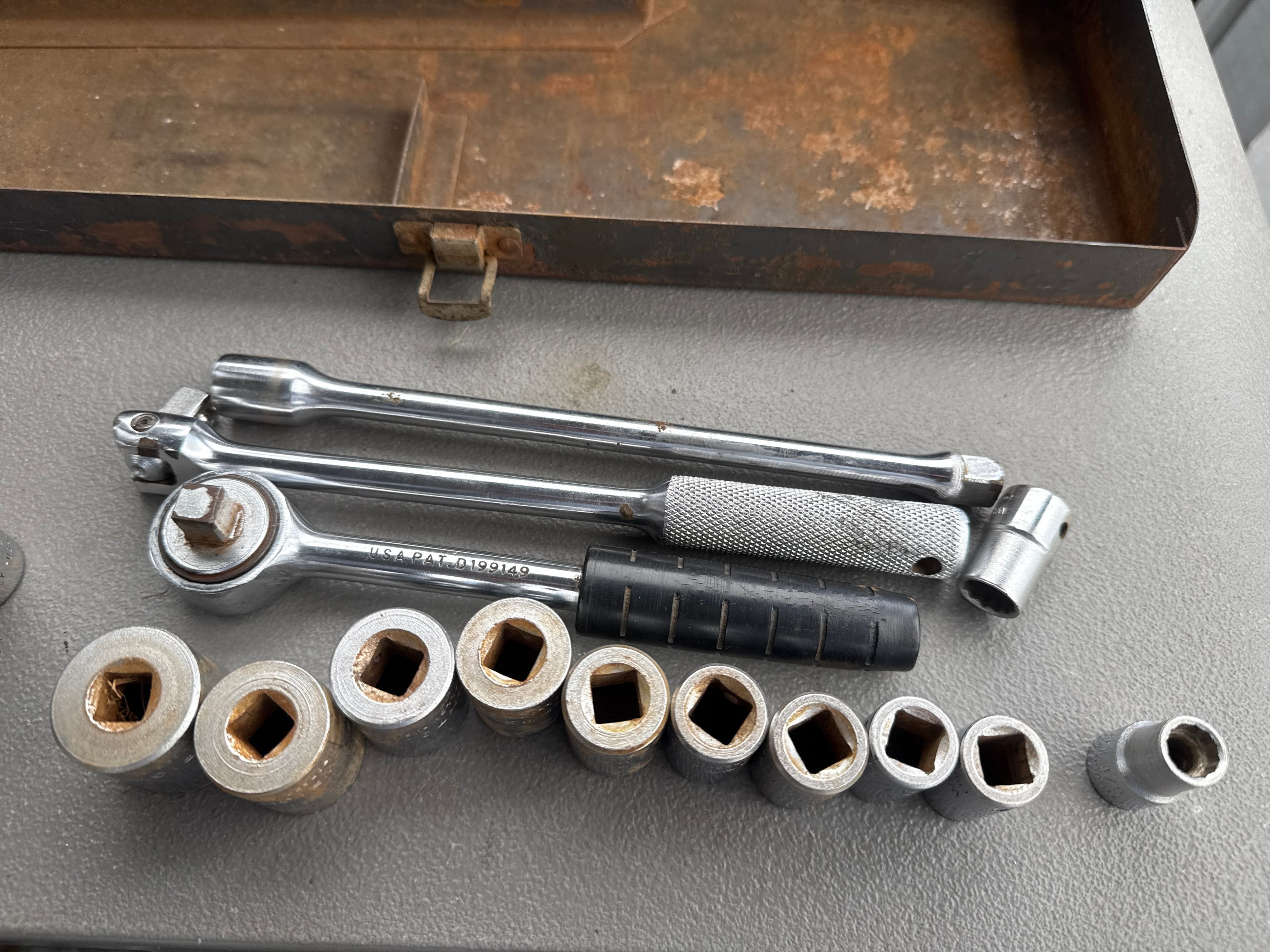 Wright Tool Socket Set with Ratchets and Extensions - Thumbnail 4
