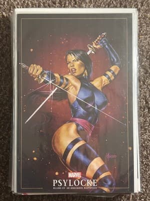 Marvel Psylocke Hellions 16 Joe Jusko Variant Cover Comic Book Masterpiece - Image 1