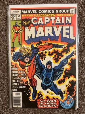 Marvel Captain Marvel Comic Lot 8 1970 Spotlight #1 40 44 49 52 53 60 Bronze Age - Thumbnail 6