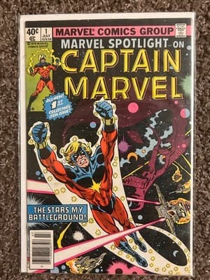 Marvel Captain Marvel Comic Lot 8 1970 Spotlight #1 40 44 49 52 53 60 Bronze Age - Thumbnail 8