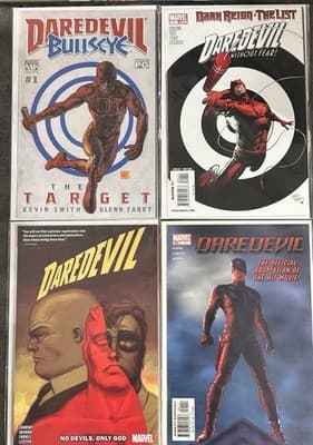 Daredevil Marvel Comic Lot (4) - Bullseye Target #1, Dark Reign, GN, Movie - Image 1