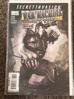 Marvel War Machine Secret Invasion Comic #34 Direct Edition CollectibleChen - Image 1