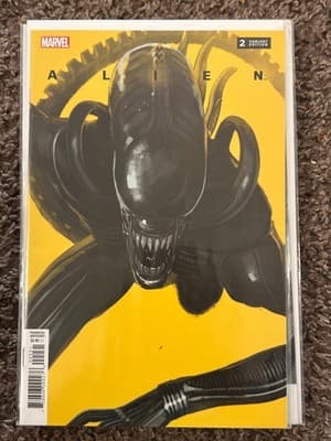 Marvel Comic Alien #2 Variant Edition Yellow Xenomorph Cover Bagged Sealed New - Image 1