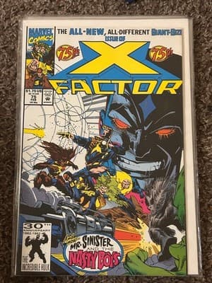 Marvel X-Factor #75 1992 Mr Sinister and The Nasty Boys Comic Bagged Boarded VG - Image 1