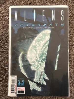 Marvel Aliens Aftermath #1 Comic Book Benjamin Percy Parental Advisory - Image 1