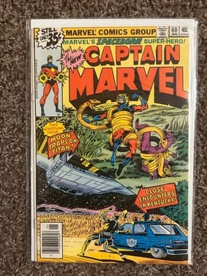 Marvel Captain Marvel Comic Lot 8 1970 Spotlight #1 40 44 49 52 53 60 Bronze Age - Thumbnail 7
