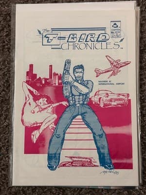 T Bird Chronicles Comic No 2 ME Comix Mayhem at International Airport Signed - Image 1