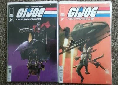 GI JOE A REAL AMERICAN HERO #322 & 323 (2025) 1:10 BEACH VARIANT- IMAGE Lot (2) - Image 1
