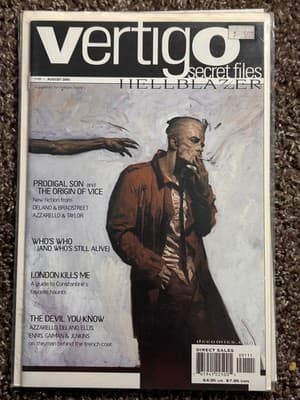 Vertigo Secret Files Hellblazer No 1 Aug 2000 Comic Book Ennis Gaiman Azzarello - Image 1