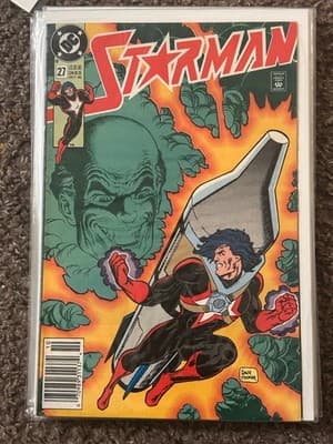 DC Starman #27 Oct 1990 Comic Book Dave Hoover Cover Bagged Boarded Very Good - Image 1