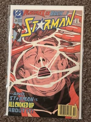 DC Comics Starman #39 Comic Oct 1991 Single Issue Plasmax Is Back Bagged - Image 1