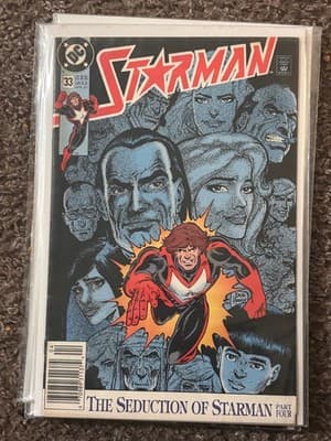 DC Starman #33 Apr 1991 Comic Book The Seduction of Starman Part Four Bagged - Image 1