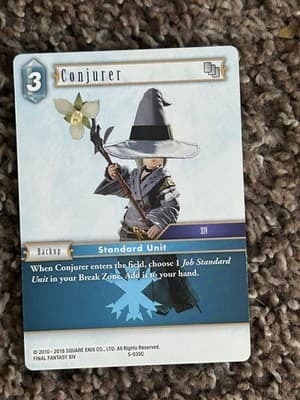 Final Fantasy TCG Conjurer 5-035C Final Fantasy XIV Backup Standard Unit Card - Image 1