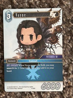 Final Fantasy TCG Vayne EX Pictlogica XII 5-026C 6000 Forward Consul Square Enix - Image 1