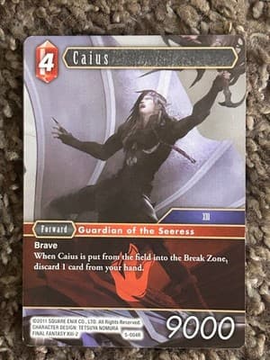 Final Fantasy TCG Caius 5-004R Guardian of the Seeress 9000 Forward Rare English - Image 1