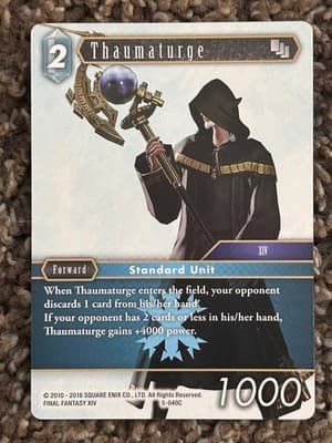 Final Fantasy TCG Thaumaturge 5-040C Final Fantasy XIV Forward 2 1000 Card - Image 1