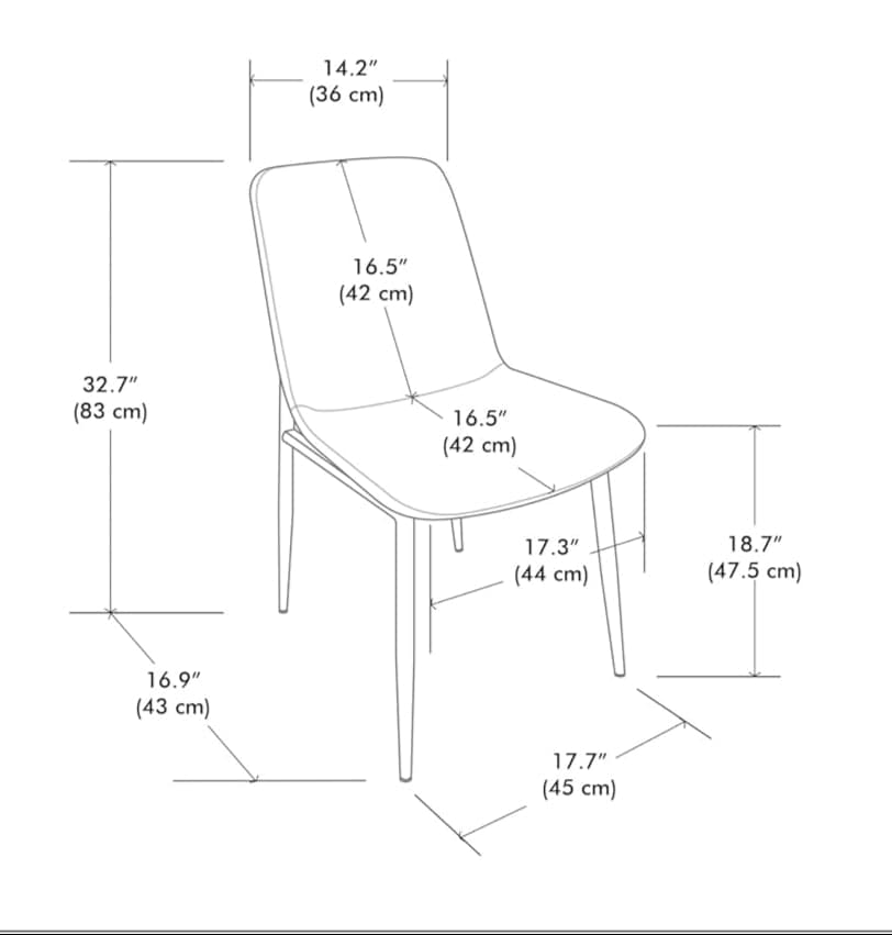 Savannah Dining Chair Set of 2 Natural Linen Look Fabric 55% OFF RETAIL FFW-905 - Thumbnail 7