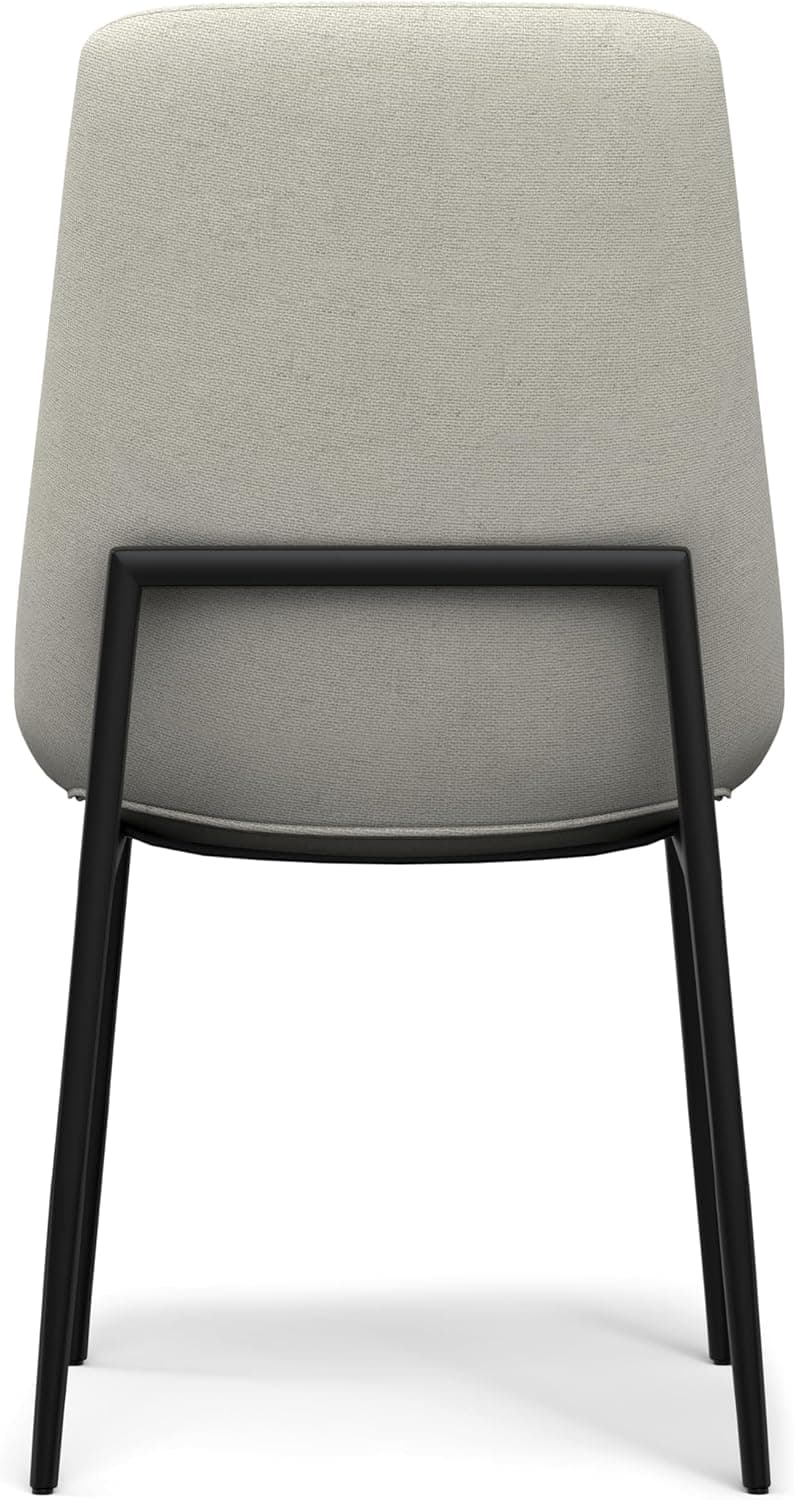 Savannah Dining Chair Set of 2 Natural Linen Look Fabric 55% OFF RETAIL FFW-905 - Thumbnail 4