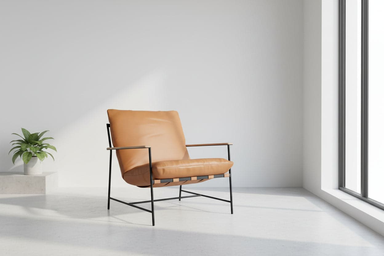 Denver Modern Vail Lounge Saddle Leather FFE-1334 - Image 1