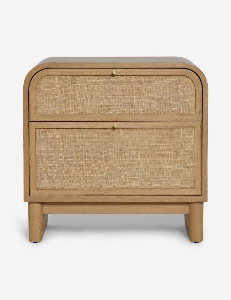 Lulu & Georgia Suzette Grasscloth Panel Nightstand FFE-1110 - Image 1