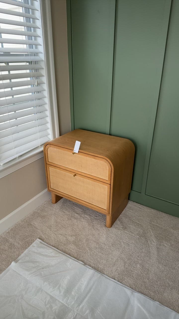Lulu & Georgia Suzette Grasscloth Panel Nightstand FFE-1110 - Thumbnail 2